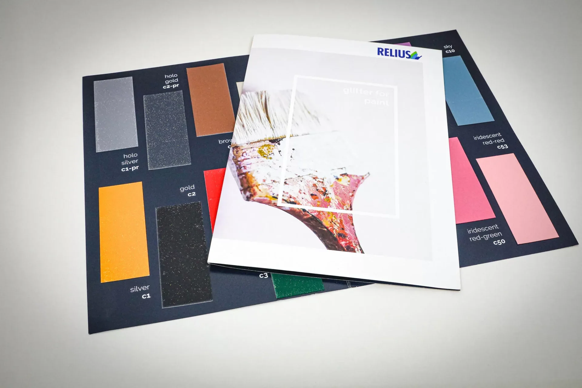 Farbtonkarte Effekt Glitter