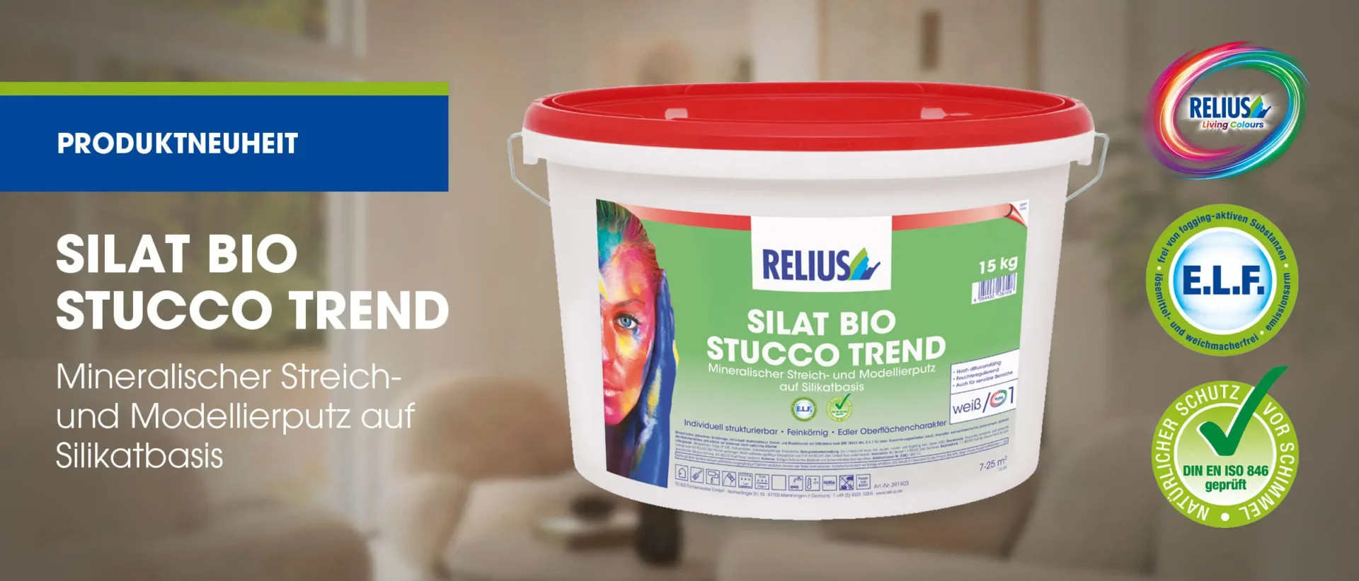 Silat Bio Stucco Trend - Mineralischer Streich- und Modellierputz auf Silikatbasis