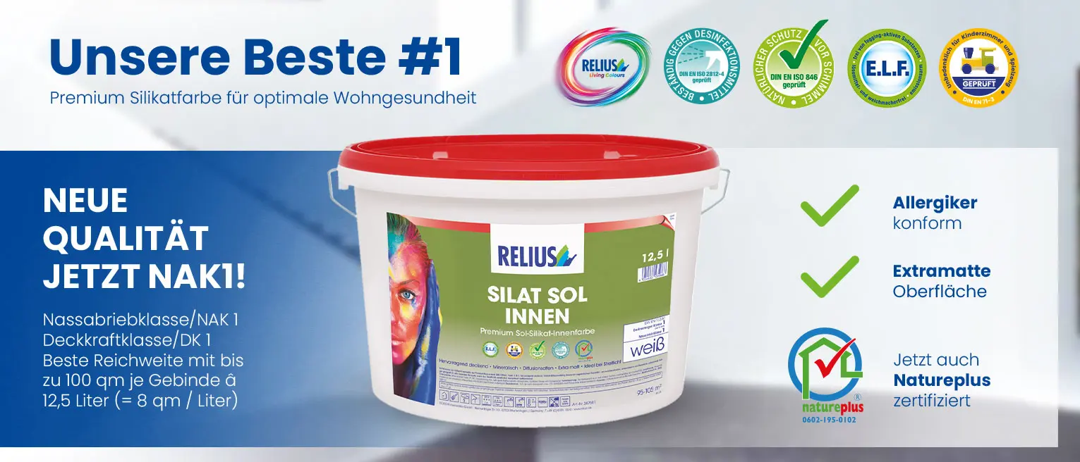 Unsere Beste #1: Premium Silikatfarbe für optimale Wohngesundheit