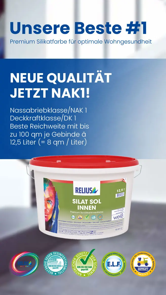 Unsere Beste #1: Premium Silikatfarbe für optimale Wohngesundheit